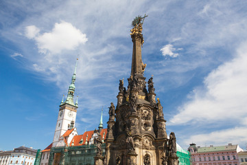 Town hall and Holy Trinity Column, Olomouc, Czech Republic