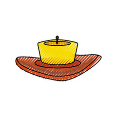 isolated candles cartoon