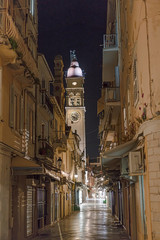 Bell tower of st Spyridon in Corfu
