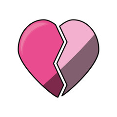 Heart broken symbol
