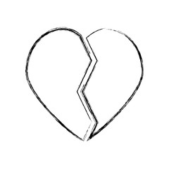 Heart broken symbol
