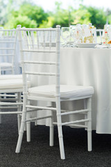 fancy table set for a wedding dinner