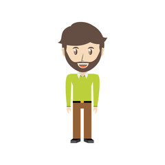 Young man cartoon