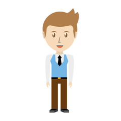 Young man cartoon