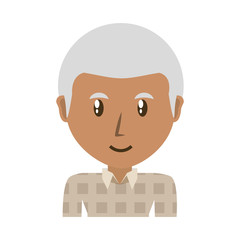 Cute grandfather cartoon