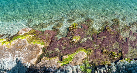 Colourful coastline