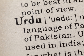 definition of Urdu