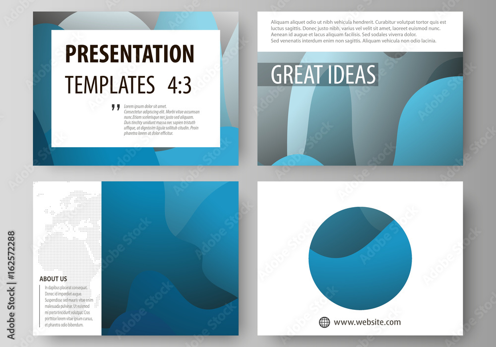 Poster business templates for presentation slides. easy editable layouts in flat style, vector illustration