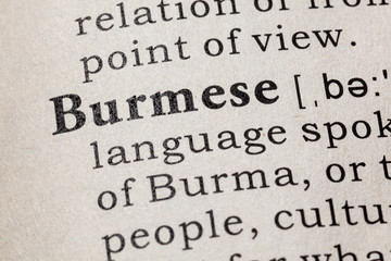 definition of Burmese