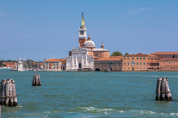 Fototapeta na wymiar Venedig, San Giorgio Abtei, Kirche, Ufer