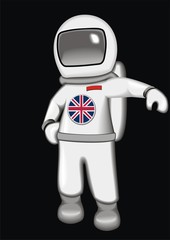 Obraz na płótnie Canvas astronaut Britan