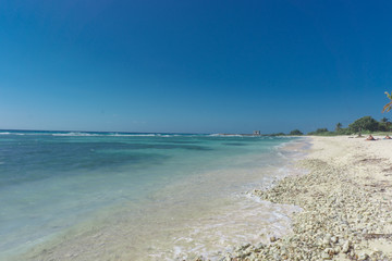 Tropical Beach view from Playa Giron, Cuba