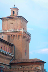 Obraz premium PADOVA, ITALY - May, 24, 2017: close up tower in a center of Padova, Italy