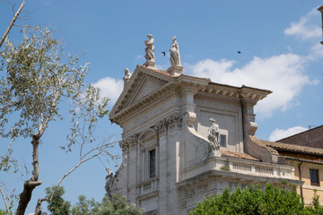 Fototapeta na wymiar Santa Francesca Romana in Rome, Italy