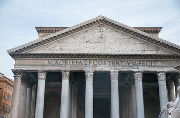 Obraz premium The Pantheon, commissioned by Marcus Agrippa during the reign of Augustus