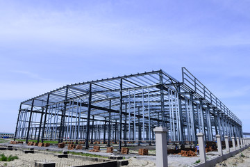 Obraz premium Steel structure workshop