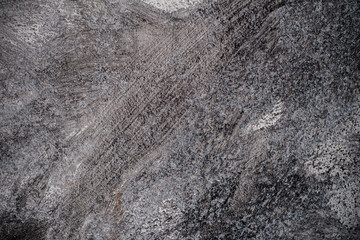 Concrete or cement wall with black color painting