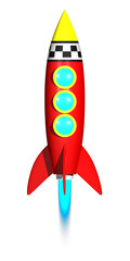 Rocket 3D render