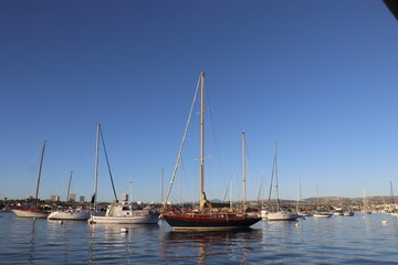 Sailing in Newport Beach