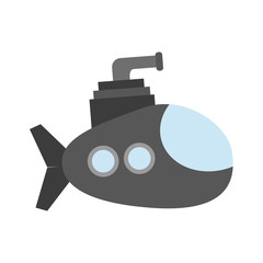 cartoon submarine icon image