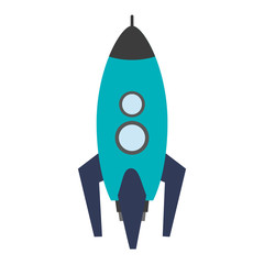 cartoon rocket icon image