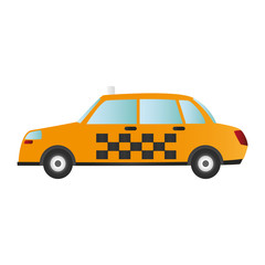 Fototapeta na wymiar taxi or cab sideview icon image