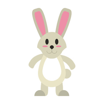 cartoon rabbit or bunny icon image