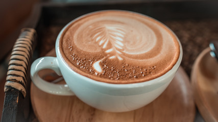 Hot Latte Art Coffee