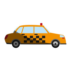 Obraz na płótnie Canvas taxi or cab sideview icon image
