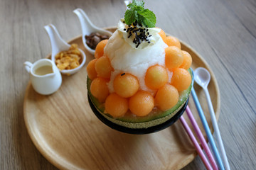 Patbingsu melon