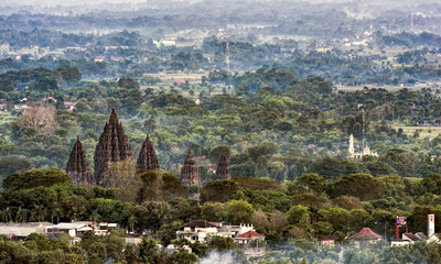 Fototapeta premium Prambanan temple landscape