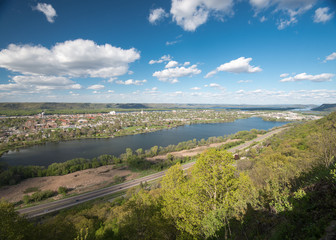Fototapeta na wymiar View of Winona, Minnesota
