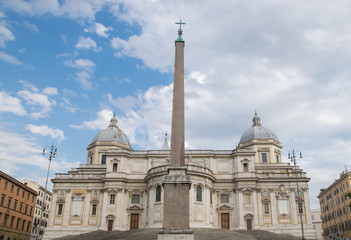 Fototapeta na wymiar Basilica of Santa Maria Maggiore in Rome, Italy