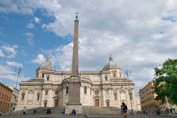 Fototapeta na wymiar Basilica of Santa Maria Maggiore in Rome, Italy