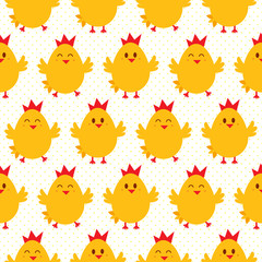 Fototapeta premium chicken seamless