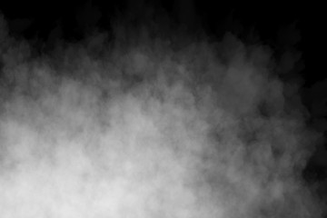 Fog or Smoke on black Background