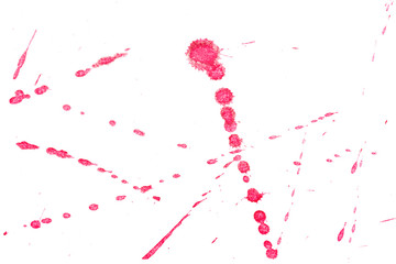 Abstract red ink splash