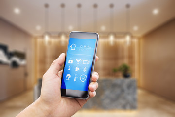 mobile phone in smart home