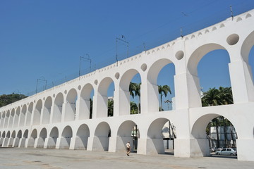 Famous tourist attraction - Arcos da Lapa (Rio)