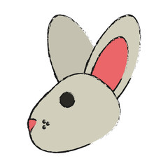 cartoon rabbit or bunny icon image