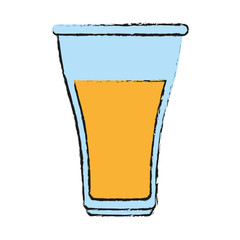 glass cup with beverage icon image