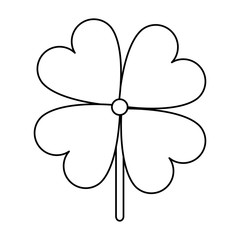 shamrock or clover leaf saint patricks day related icon image