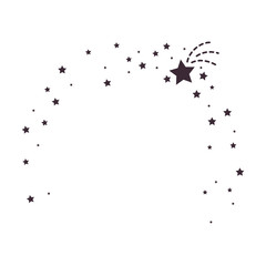 stars ornament icon over white background vector illustration