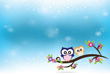 owl cute in vector