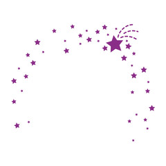 stars ornament icon over white background vector illustration