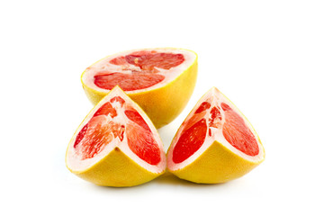 Ripe fresh Grapefruit isolated