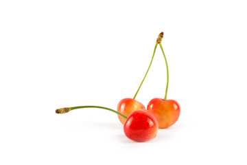 Red fresh ripe cherry