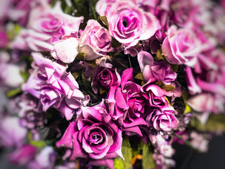 Fake roses vintage