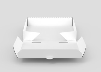 white pizza box