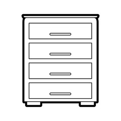 drawer vector illustration